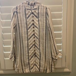 Soft Surroundings 100% Linen Tunic